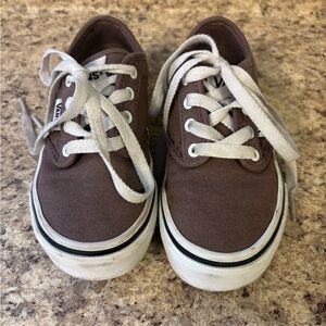 Vans Kids Brown Canvas Sneakers